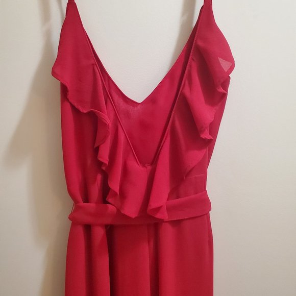 Glassons Red Jumpsuit - Picture 2 of 5